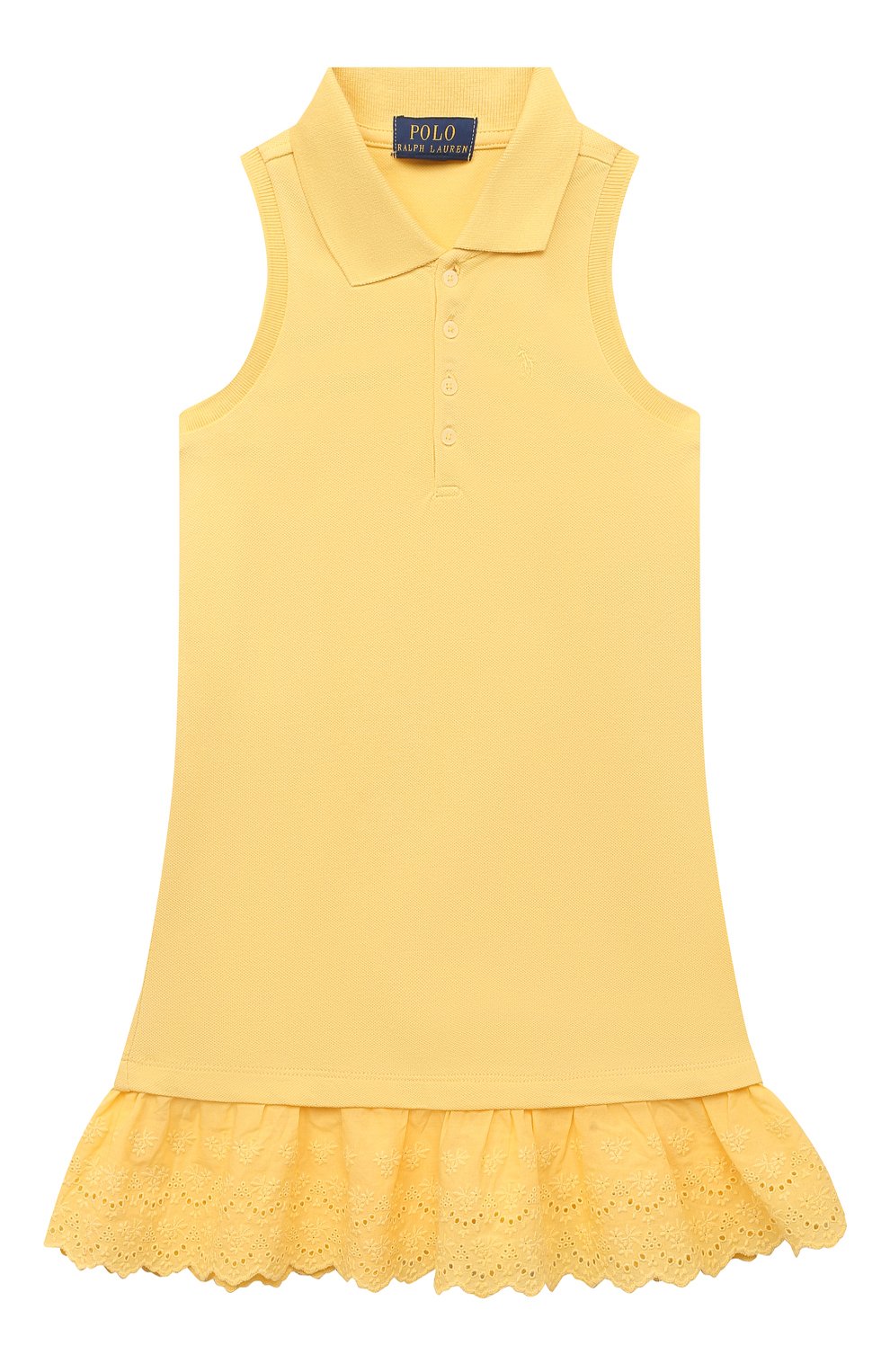 Хлопковое платье POLO RALPH LAUREN желтого цвета по цене 11200 руб., арт. 312862270, фото 1 Хлопковое платье POLO RALPH LAUREN, арт. 312862270, фото 1