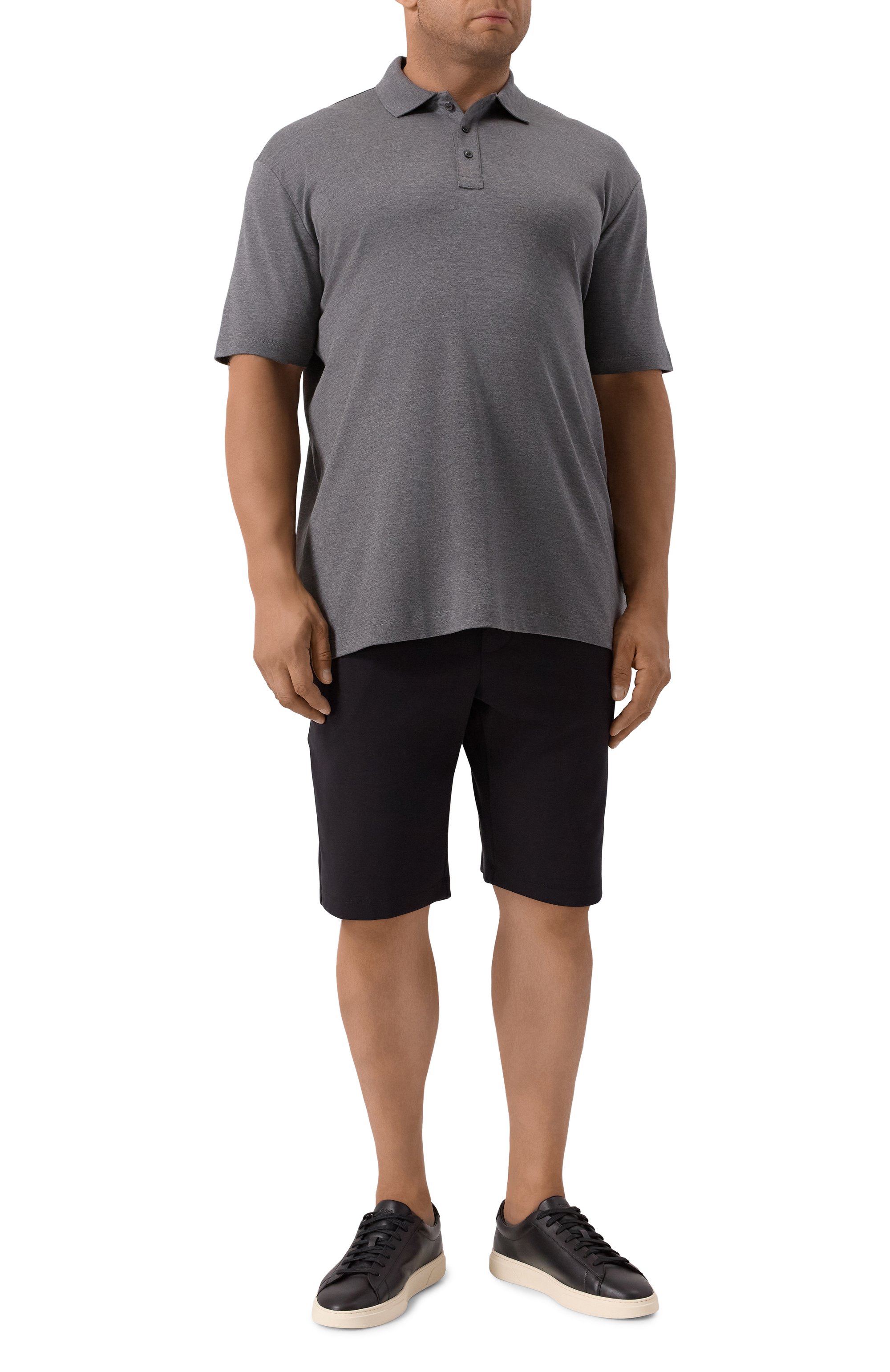 Поло из шелка и хлопка PAUL&SHARK темно-серого цвета по цене 63850 руб., арт. 15311757/3XL-6XL, фото 2 Поло из шелка и хлопка PAUL&SHARK, арт. 15311757/3XL-6XL, фото 2