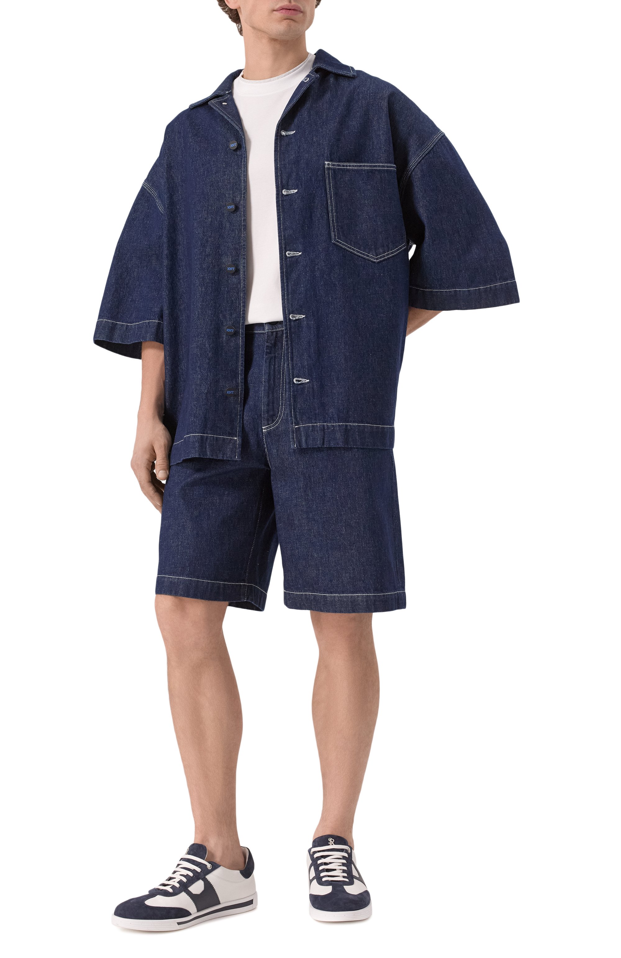 Джинсовая рубашка KITON, арт. UGK111K0754F01, фото 2