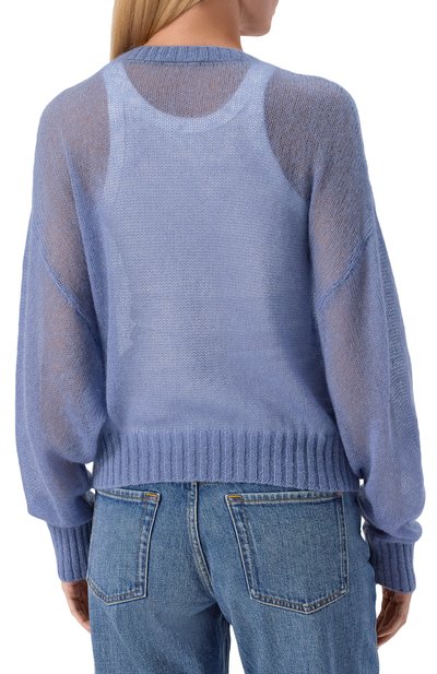 Пуловер BRUNELLO CUCINELLI голубого цвета по цене 108000 руб., арт. M2I776830, фото 4 Пуловер BRUNELLO CUCINELLI, арт. M2I776830, фото 4