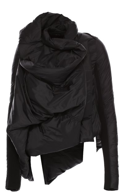 Укороченный пуховик асимметричного кроя RICK OWENS, арт. RP/16F2714/I, фото 1