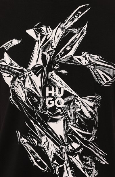Хлопковая футболка HUGO, арт. 50524023, фото 5