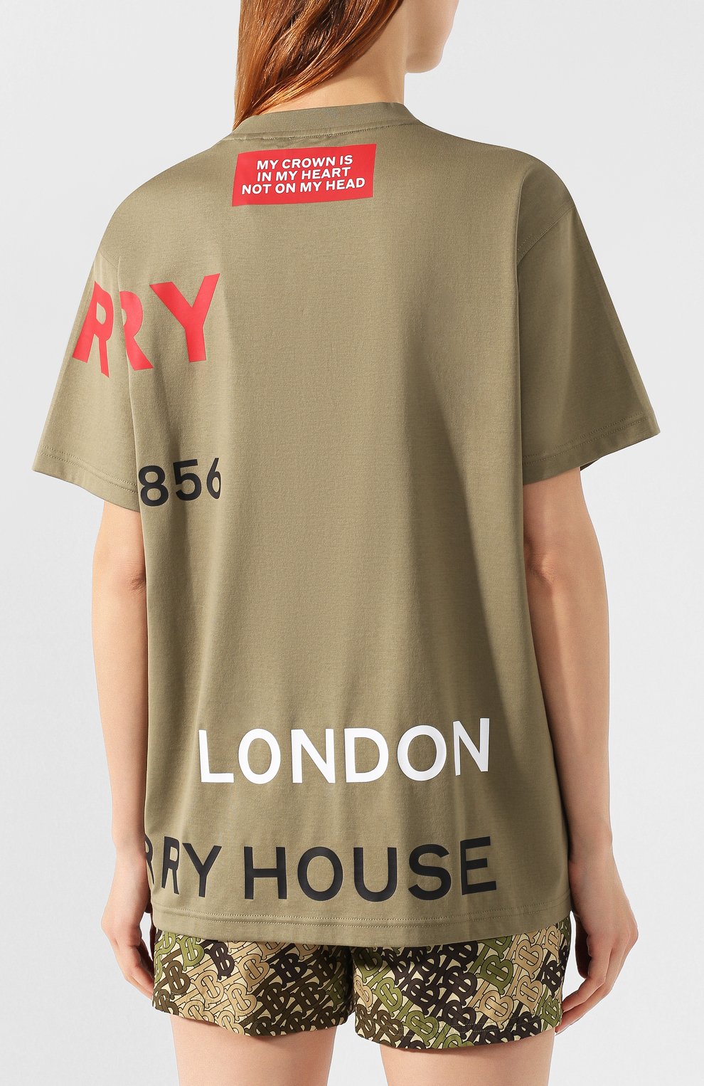 Хлопковая футболка BURBERRY, арт. 8015326, фото 4