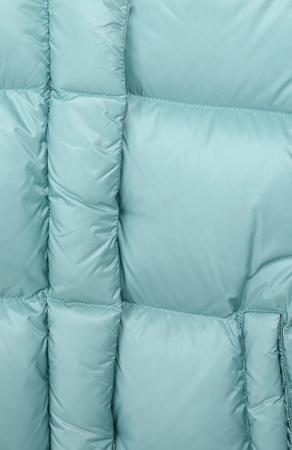 Пальто с капюшоном MONCLER ENFANT зеленого цвета по цене 71950 руб., арт. D2-954-49930-49-53052/8-10A, фото 3 Пальто с капюшоном MONCLER ENFANT, арт. D2-954-49930-49-53052/8-10A, фото 3