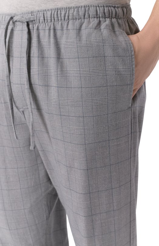 Домашние брюки из хлопка и шерсти Zimmerli 4600-75180 Серый  4600-75180 Фото 5