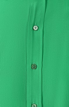 Женская шелковая рубашка RALPH LAUREN зеленого цвета, арт. 290788940 | Фото 5 (Материал внешний: Шелк; Принт: Без принта; Длина (для топов): Стандартные; Женское Кросс-КТ: Рубашка-одежда; Рукава: Длинные; Статус проверки: Проверена категория; Стили: Кэжуэл; Материал сплава: Проставлено; Драгоценные камни: Проставлено)