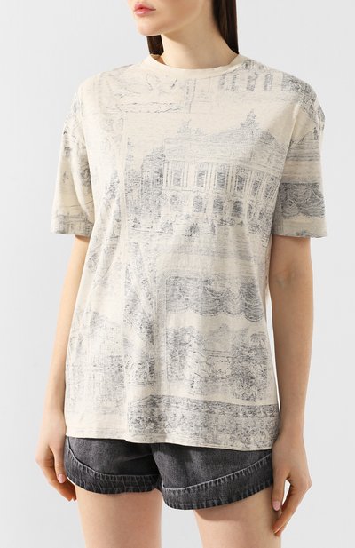 Хлопковая футболка ACNE STUDIOS, арт. AL0045, фото 3
