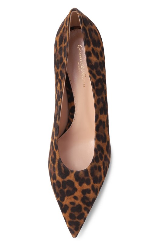Замшевые туфли Robbie 55 Gianvito Rossi G22273.55RIC.CMDALLP Леопардовый  G22273.55RIC.CMDALLP Фото 6