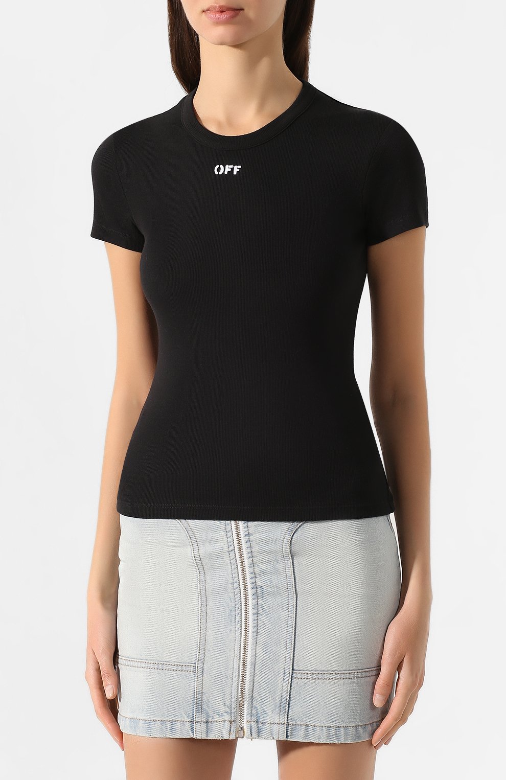 Хлопковая футболка OFF-WHITE, арт. 0WAA065R20H790951001, фото 3