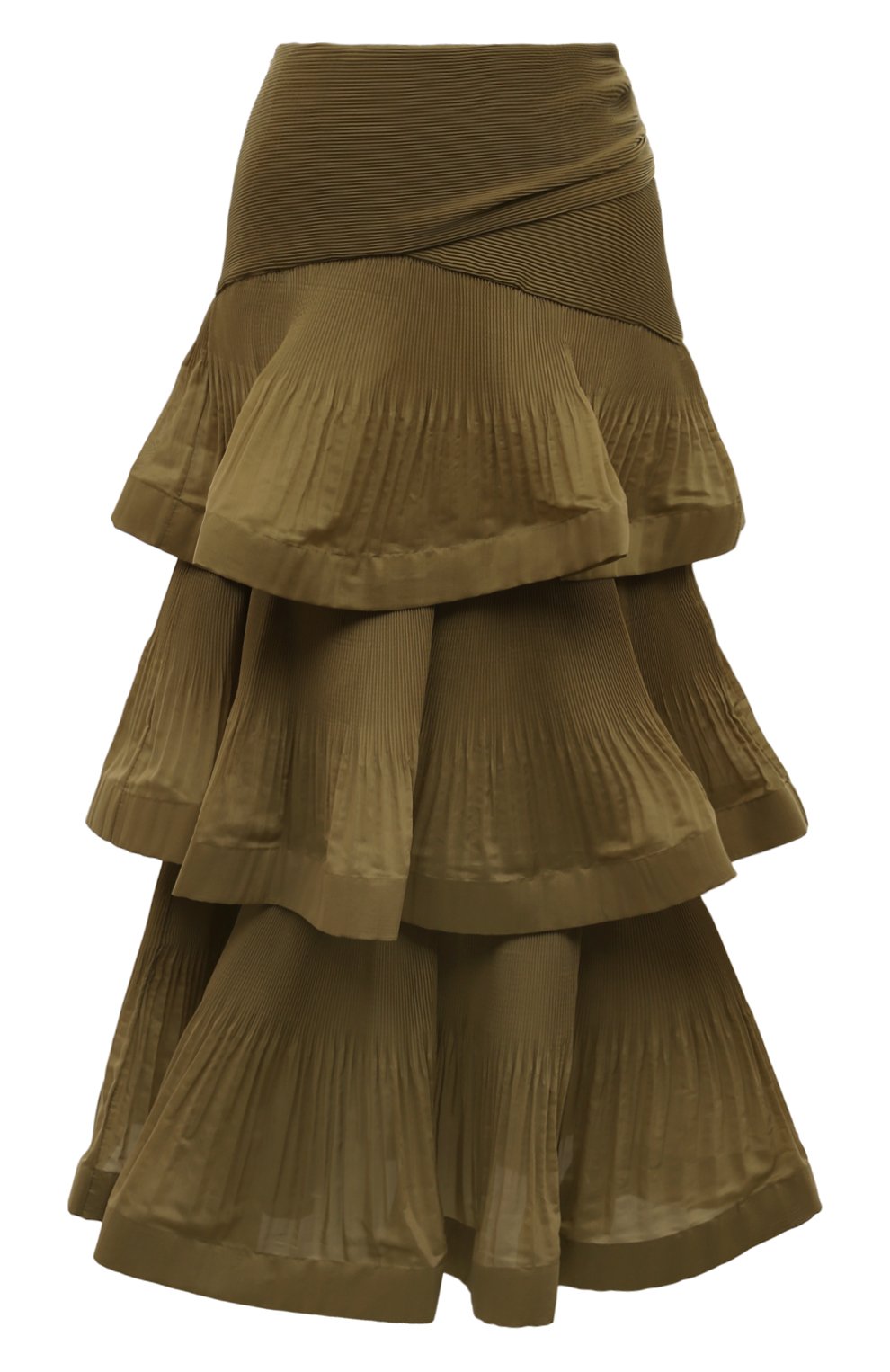 Юбка ZIMMERMANN хаки цвета по цене 99500 руб., арт. 4891SRS24, фото 1 Юбка ZIMMERMANN, арт. 4891SRS24, фото 1