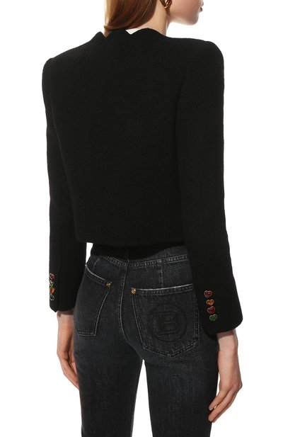 Шерстяной жакет SAINT LAURENT, арт. 686538/Y3C73, фото 4