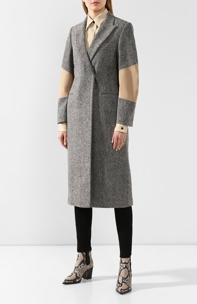 Шерстяное пальто VICTORIA BECKHAM серого цвета по цене 197000 руб., арт. CT STR 81006B, фото 3 Шерстяное пальто VICTORIA BECKHAM, арт. CT STR 81006B, фото 3