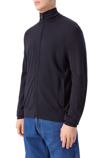 Шерстяной кардиган BOGNER темно-синего цвета по цене 35900 руб., арт. 88619785, фото 3 Шерстяной кардиган BOGNER, арт. 88619785, фото 3