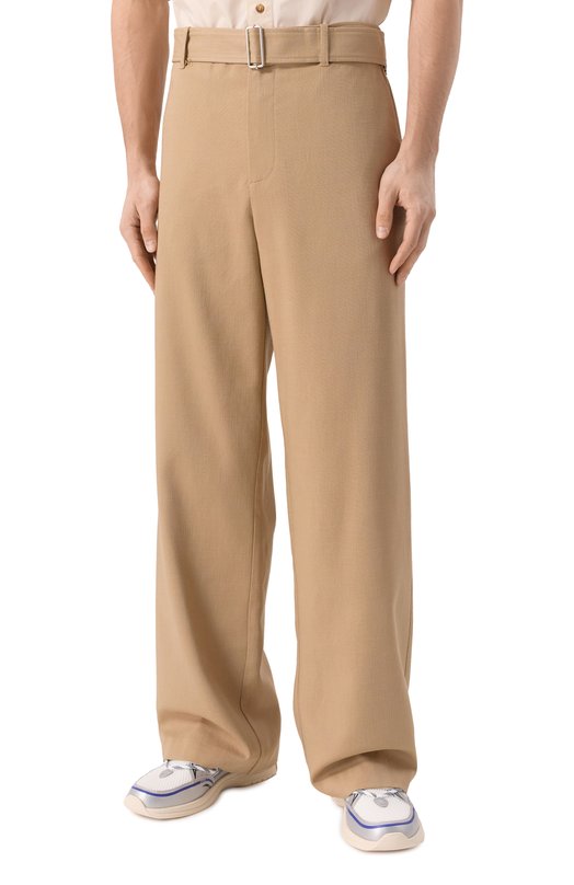 Брюки из вискозы MSGM 3840MP01X/257106 Бежевый  3840MP01X/257106 Фото 3