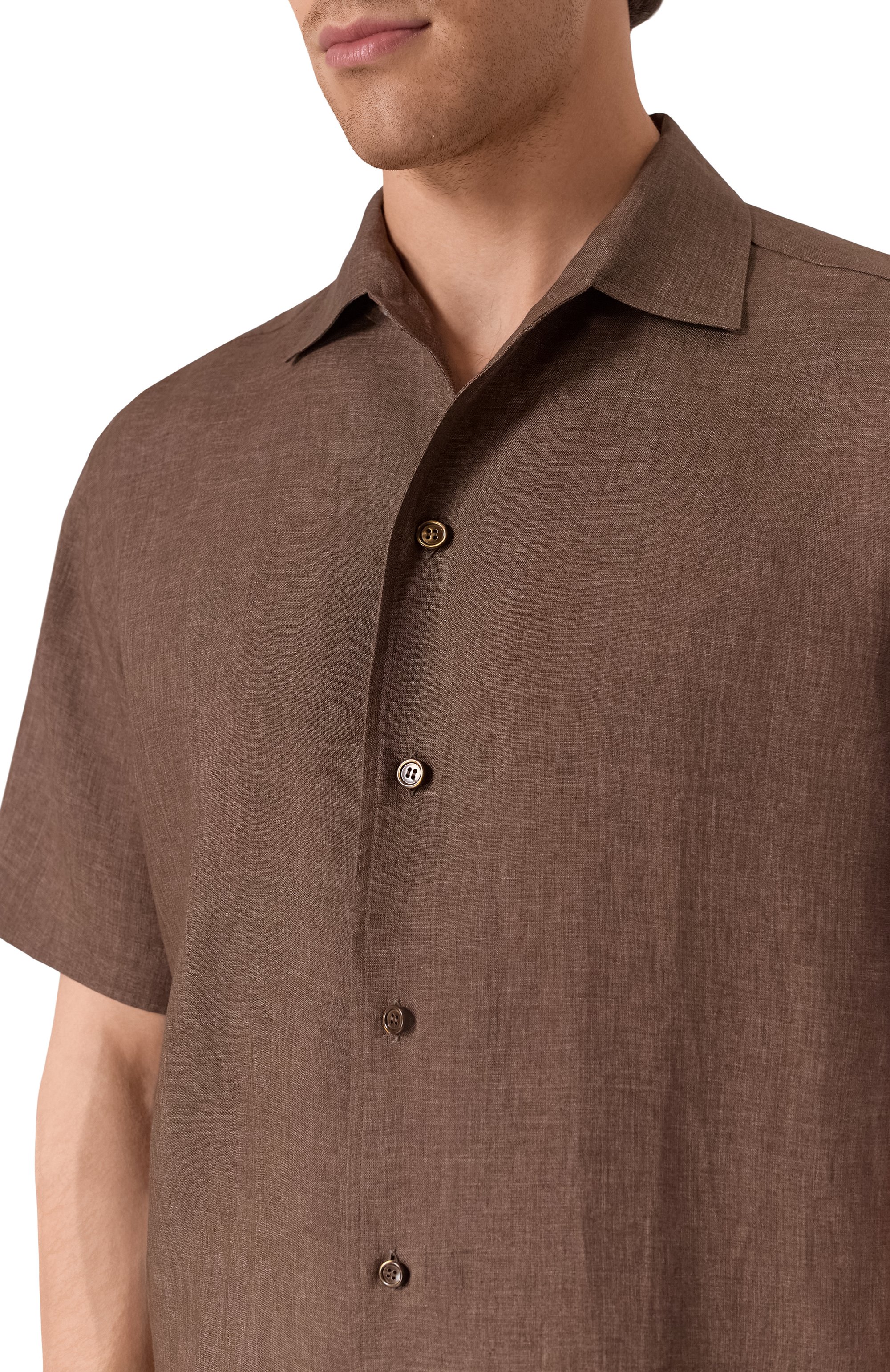 Льняная рубашка BRIONI, арт. SCFH0L-P9111, фото 5