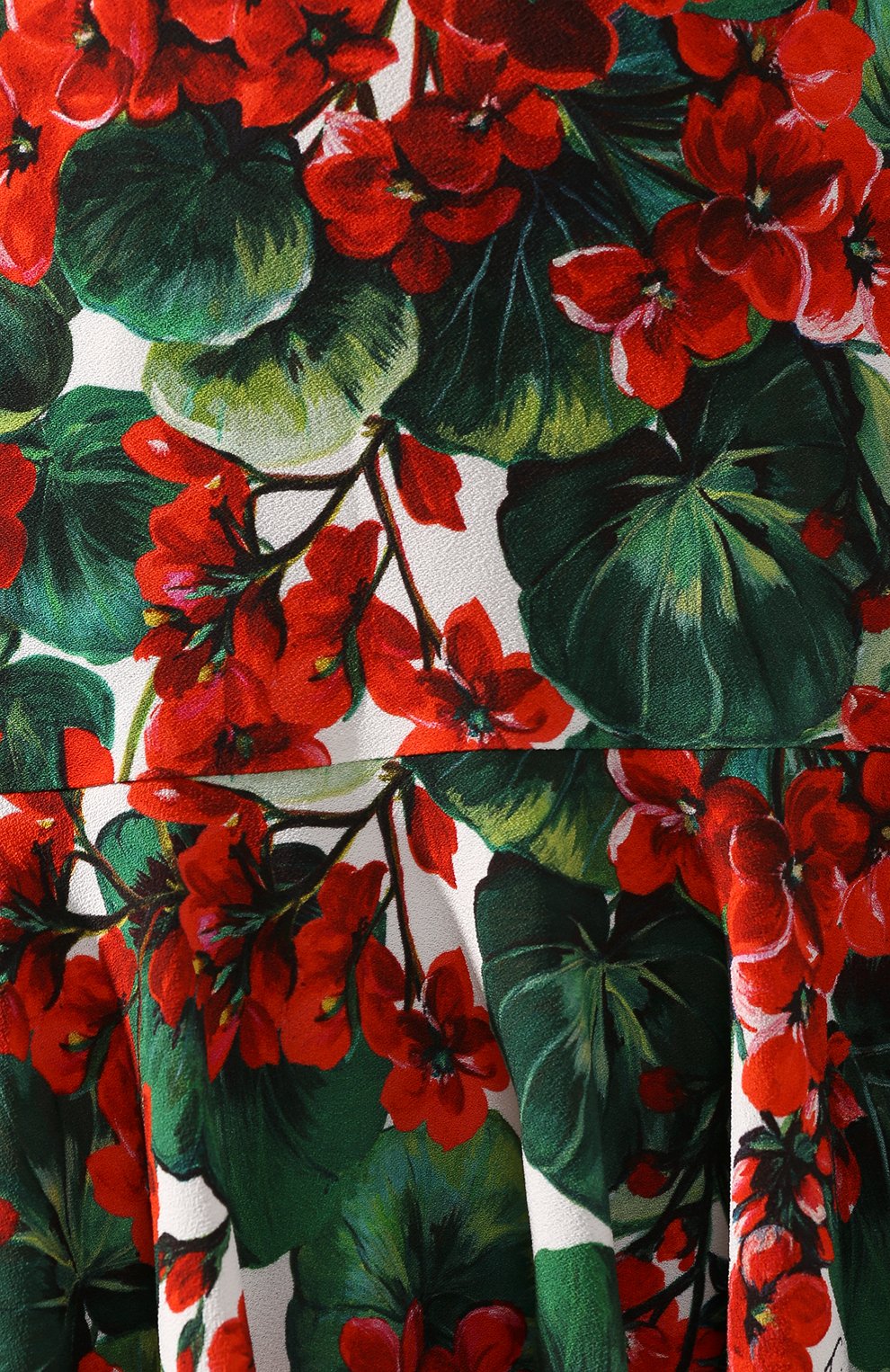 Платье с принтом DOLCE & GABBANA красного цвета по цене 196500 руб., арт. F68C2T/FSRKF, фото 5 Платье с принтом DOLCE & GABBANA, арт. F68C2T/FSRKF, фото 5