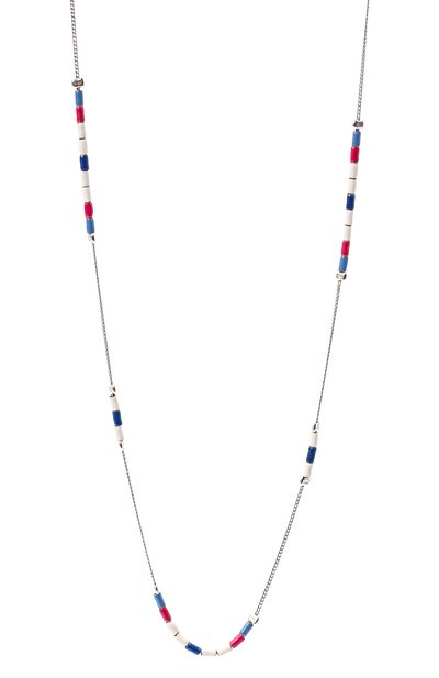 Колье ISABEL MARANT серебряного цвета по цене 22550 руб., арт. SA0252-22P004B, фото 3 Колье ISABEL MARANT, арт. SA0252-22P004B, фото 3