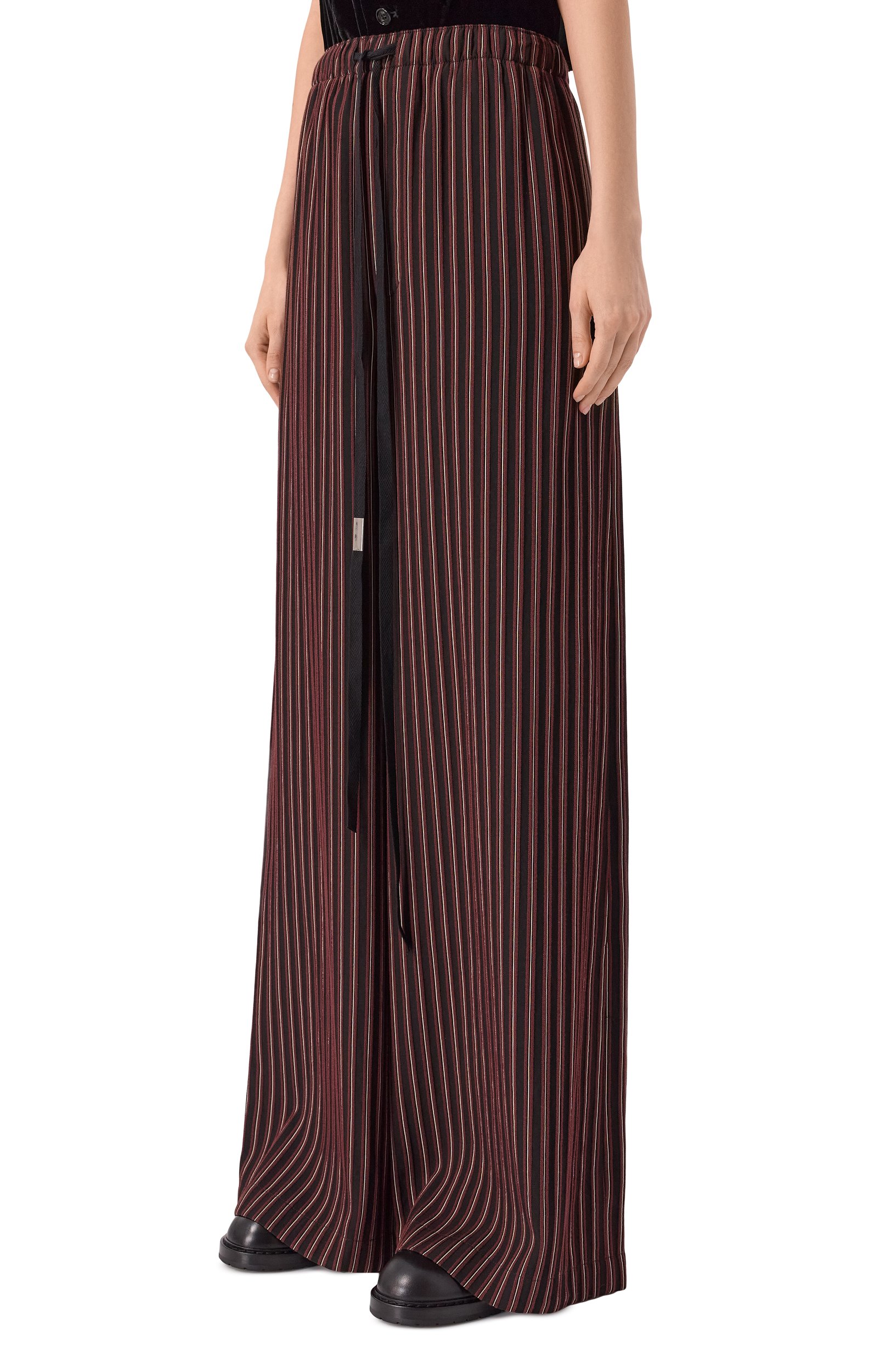 Брюки из вискозы и хлопка ANN DEMEULEMEESTER черного цвета по цене 124500 руб., арт. B0014261/FA748, фото 3 Брюки из вискозы и хлопка ANN DEMEULEMEESTER, арт. B0014261/FA748, фото 3