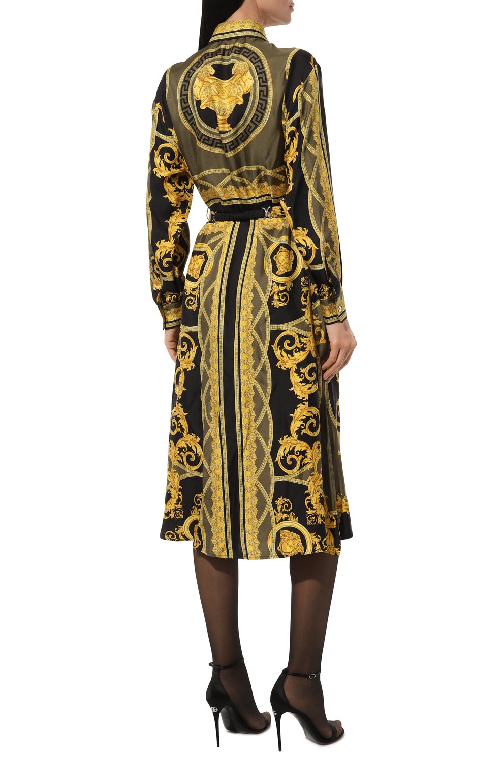 Шелковое платье VERSACE, арт. 1016413/1A11528, фото 4