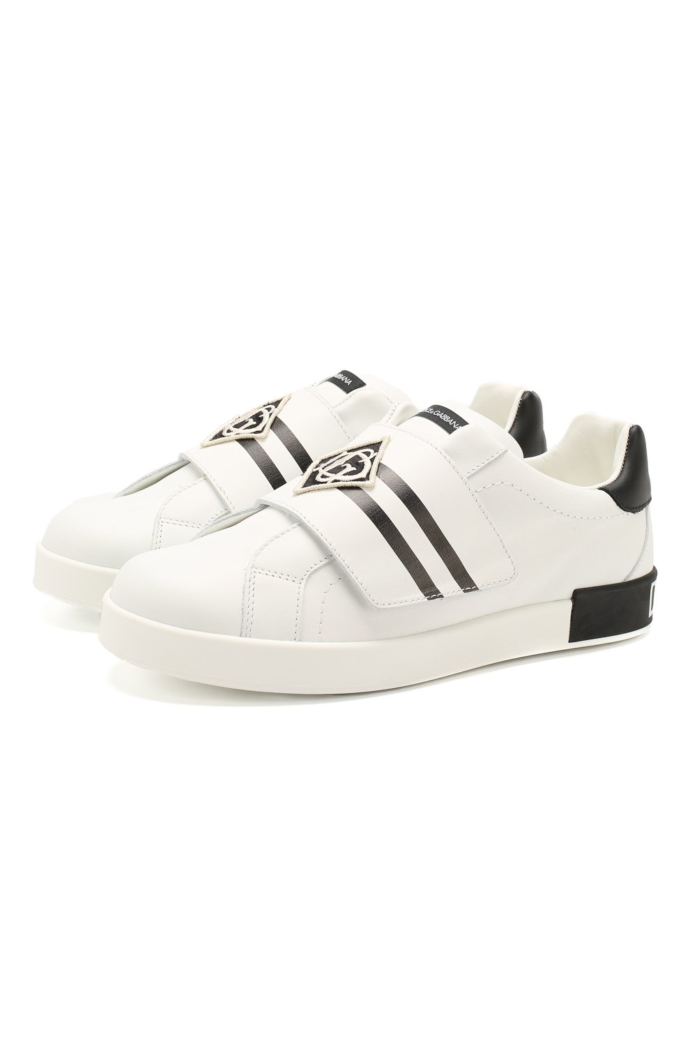 Кожаные кеды portofino DOLCE & GABBANA, арт. DA0770/AV540/37-39, фото 1