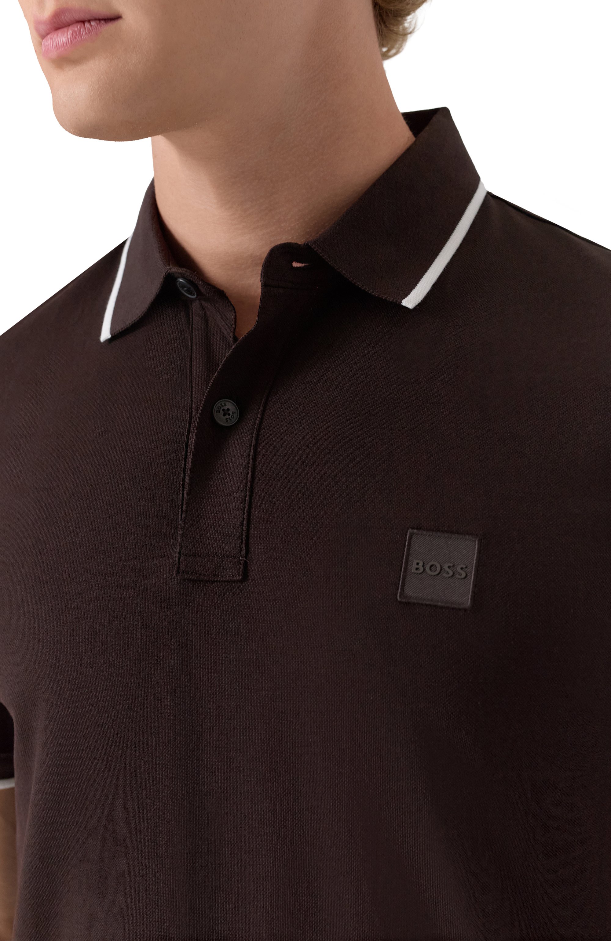 Хлопковое поло BOSS ORANGE, арт. 50507699, фото 5