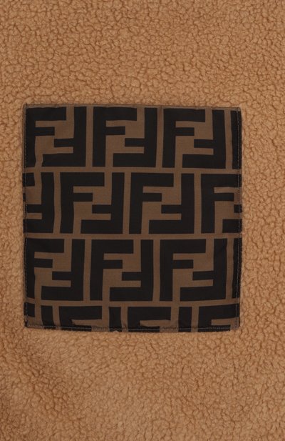 Куртка из хлопка и шерсти FENDI бежевого цвета по цене 127000 руб., арт. JUA225/ARSK, фото 3 Куртка из хлопка и шерсти FENDI, арт. JUA225/ARSK, фото 3