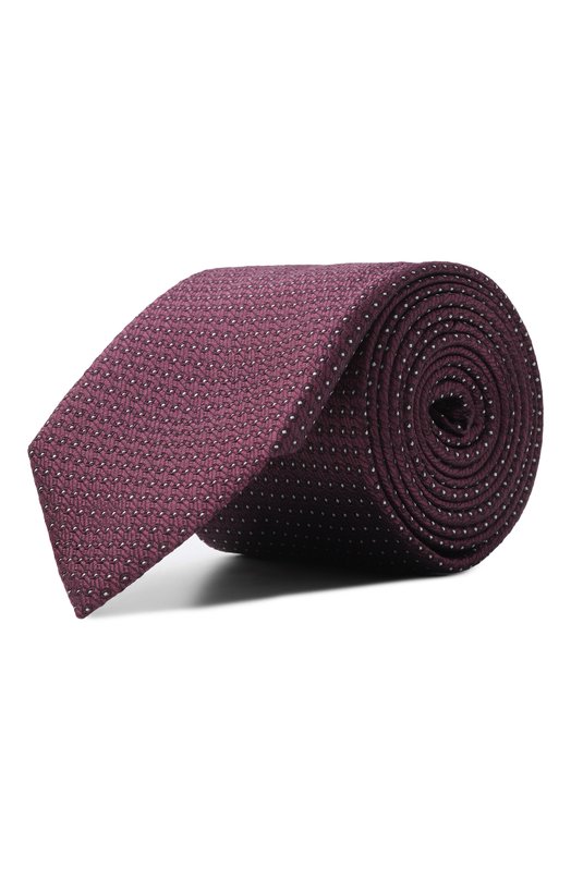 Шелковый галстук Zilli CRAV02M0600VBIE00 Бордовый CRAV02M0600VBIE00