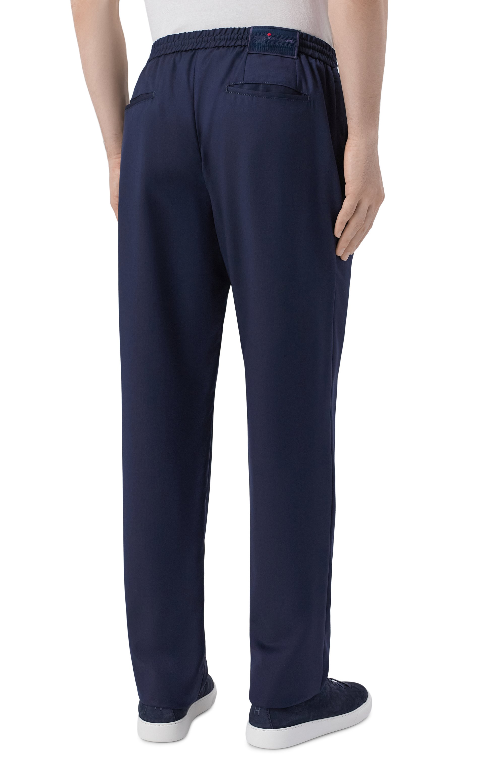 Шерстяные брюки KITON темно-синего цвета по цене 192500 руб., арт. UP1LACRK0631H, фото 4 Шерстяные брюки KITON, арт. UP1LACRK0631H, фото 4