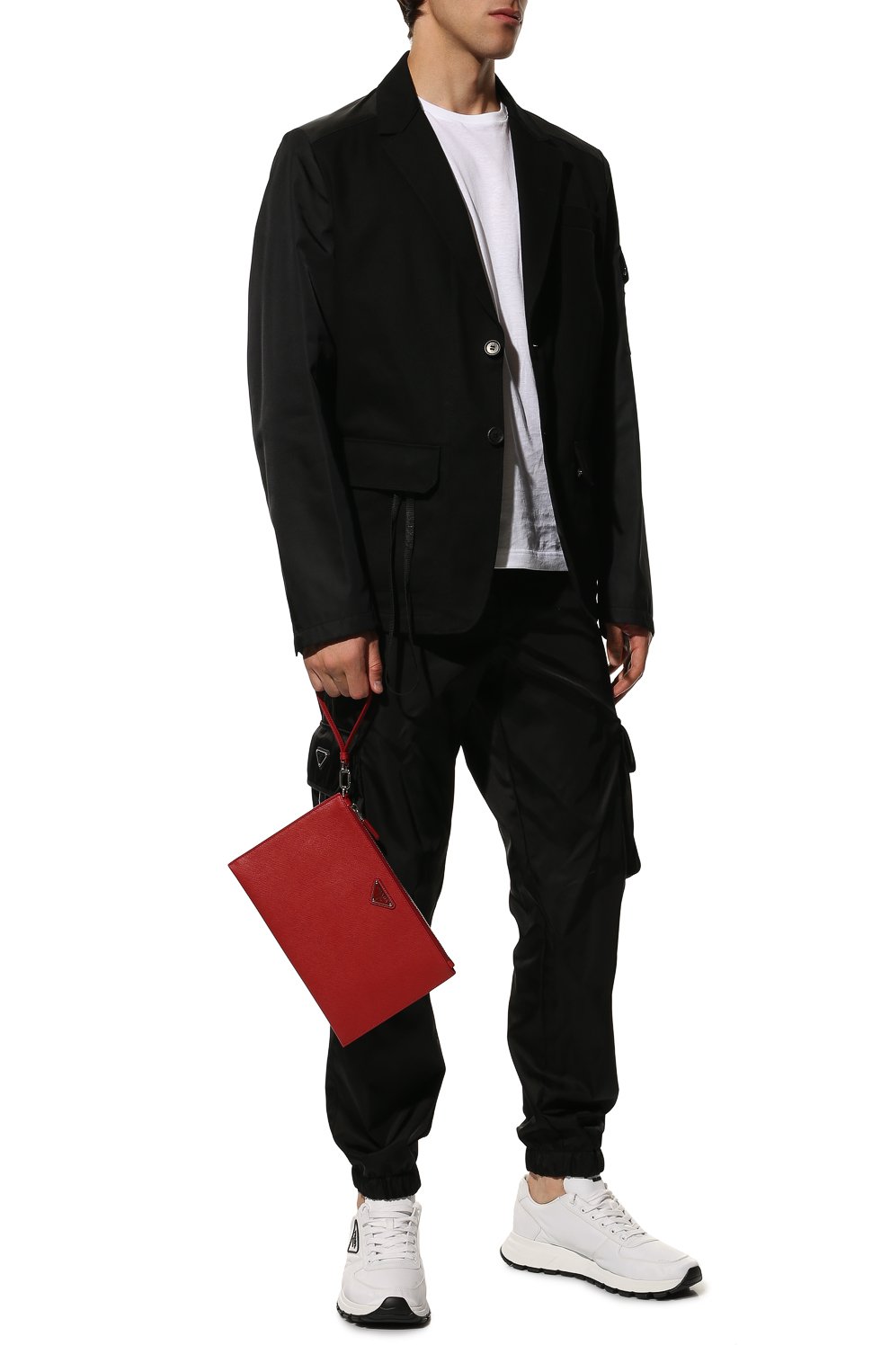 Кожаная борсетка PRADA, арт. 2NH005-PN9-F068Z, фото 6