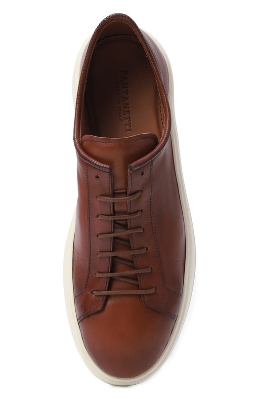Кожаные кеды Pantanetti 19586E/BALM Коричневый  19586E/BALM Фото 5
