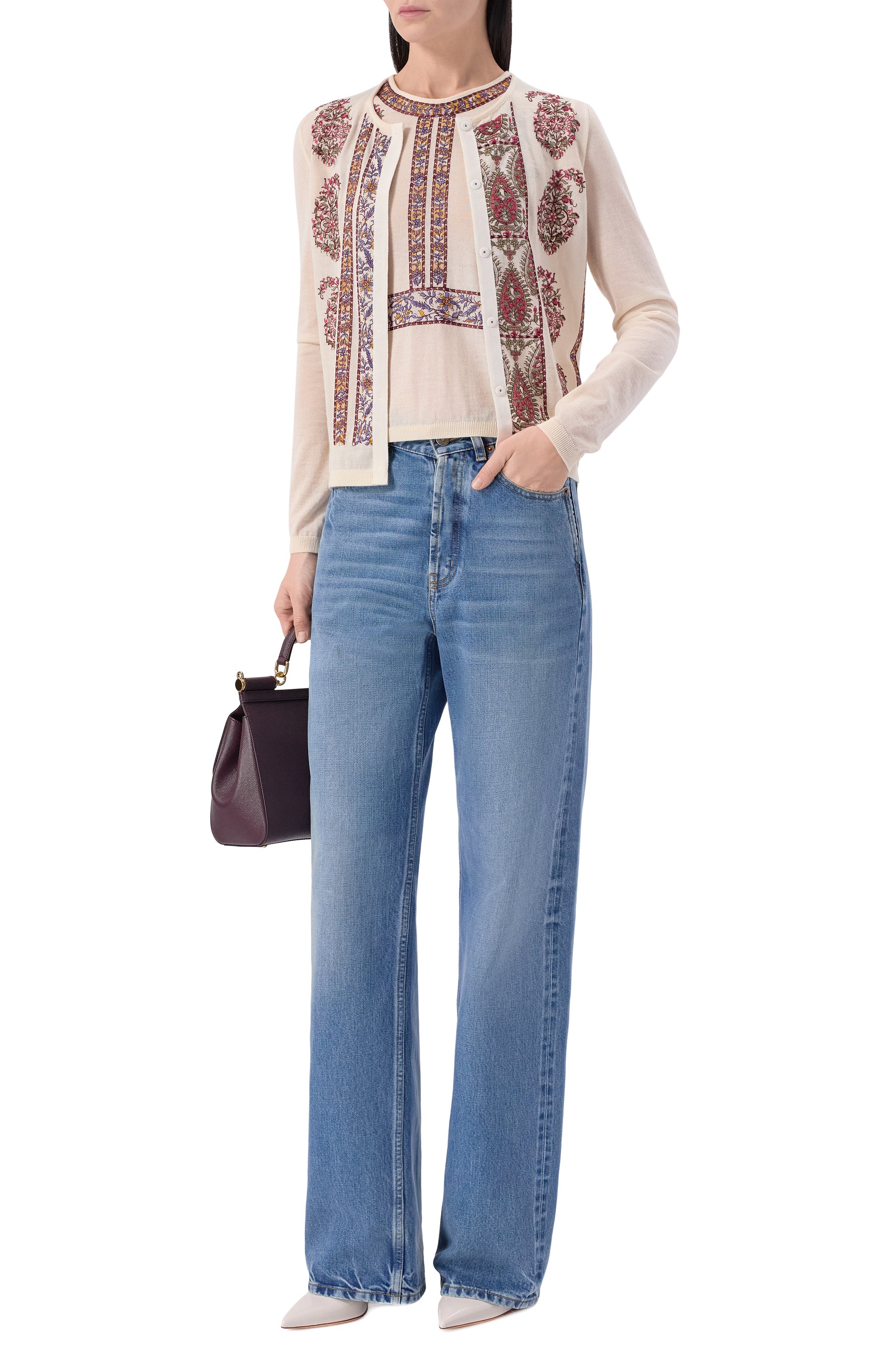 Кардиган из кашемира и шелка GIAMBATTISTA VALLI, арт. 26SSPVCMM34P/80CAS, фото 2