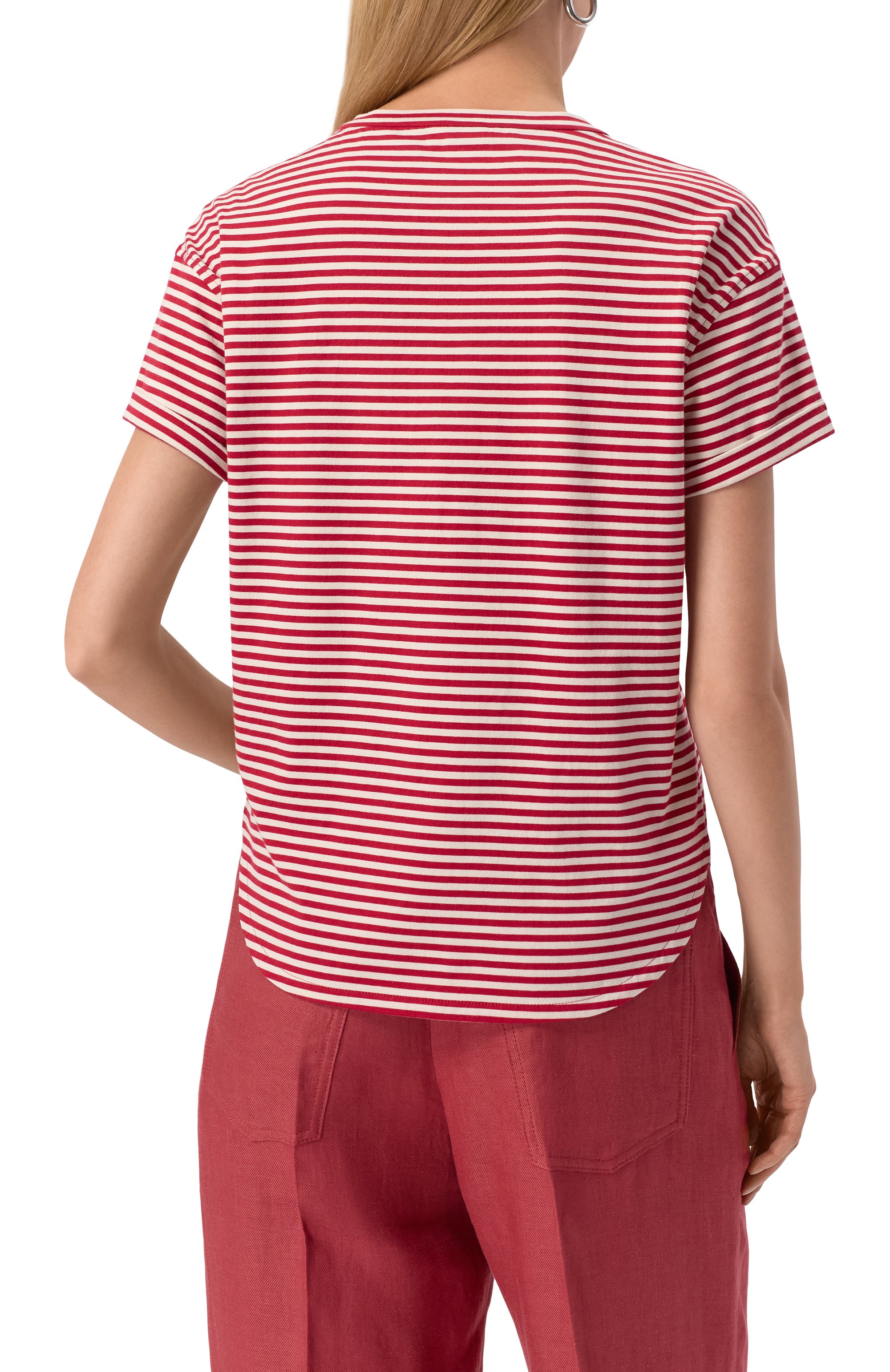 Хлопковая футболка BRUNELLO CUCINELLI, арт. ML929HA820, фото 4