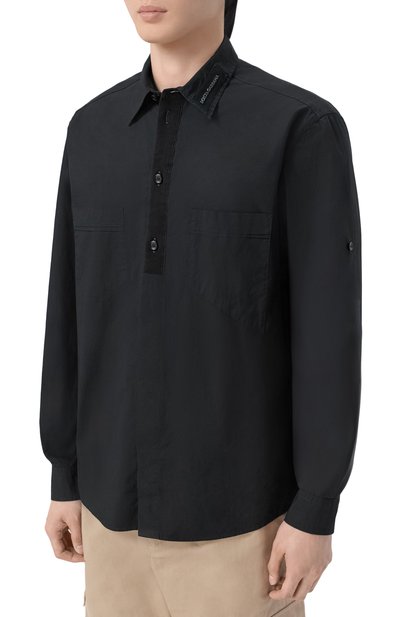 Хлопковая рубашка DOLCE & GABBANA, арт. G50E1T/FUFIP, фото 3