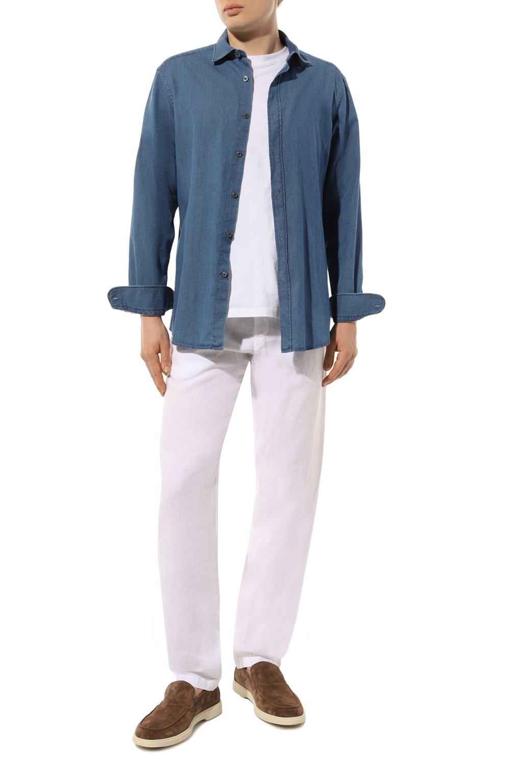 Рубашка из хлопка и кашемира ZEGNA, арт. UCX27A6/SRF6, фото 2