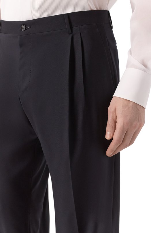Шерстяные брюки Canali 77260/AR03652 Синий  77260/AR03652 Фото 5