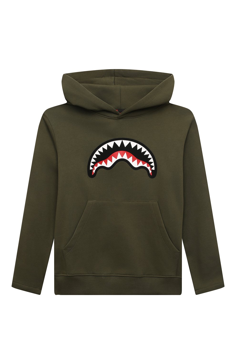 Хлопковое худи SPRAYGROUND хаки цвета по цене 18850 руб., арт. SPY1186GRN, фото 1 Хлопковое худи SPRAYGROUND, арт. SPY1186GRN, фото 1