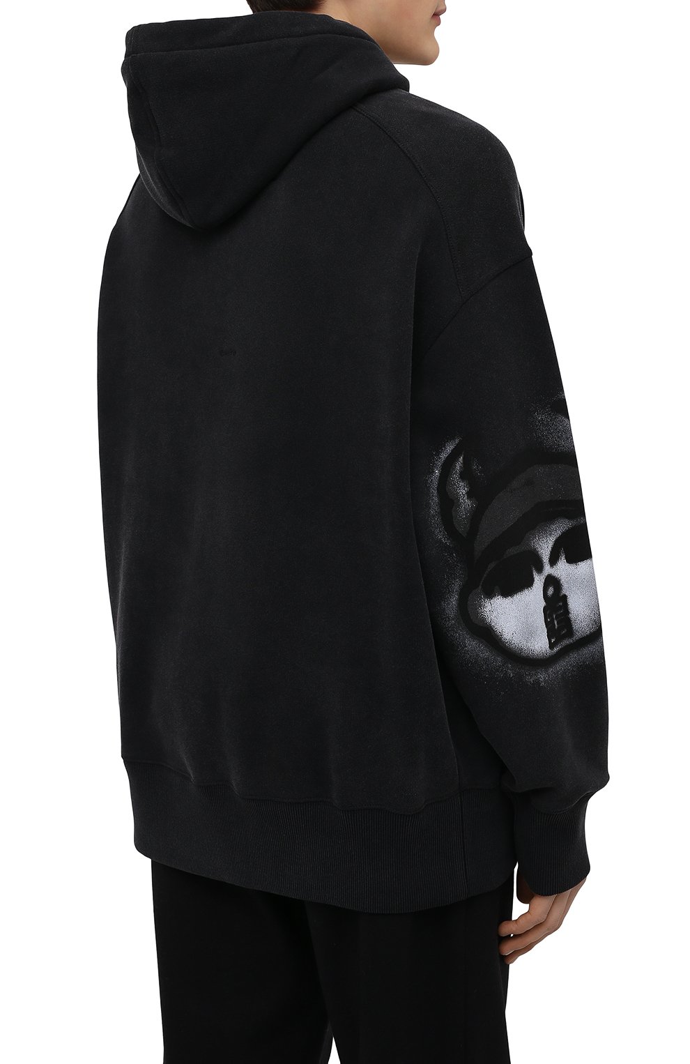 Хлопковое худи GIVENCHY черного цвета по цене 149500 руб., арт. BMJ0E23Y69, фото 4 Хлопковое худи GIVENCHY, арт. BMJ0E23Y69, фото 4