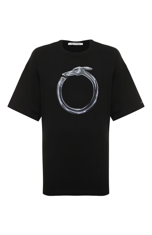 

Хлопковая футболка Trussardi, Чёрный