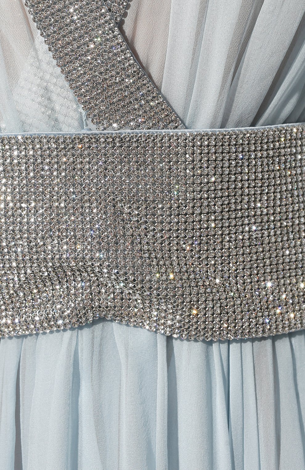 Платье DOLCE & GABBANA голубого цвета по цене 842500 руб., арт. F6AAFZ/FU1UR, фото 5 Платье DOLCE & GABBANA, арт. F6AAFZ/FU1UR, фото 5