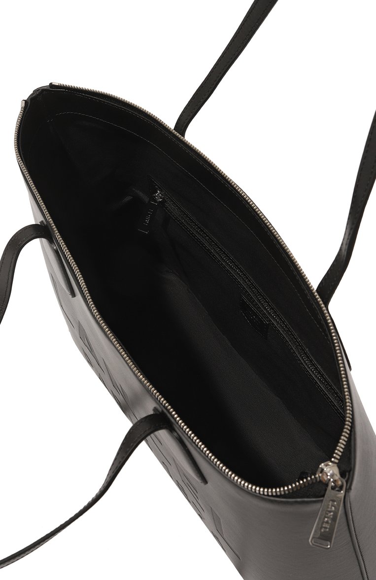 Женская сумка-тоут essential LANCEL черного цвета, арт. A12135 | Фото 5 (Сумки-технические: Сумки-шопперы; Материал: Натуральная кожа)