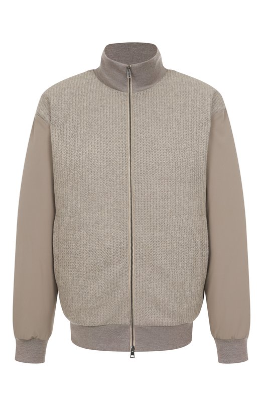 Комбинированный бомбер Kiton UW2257V0441H01 Бежевый UW2257V0441H01