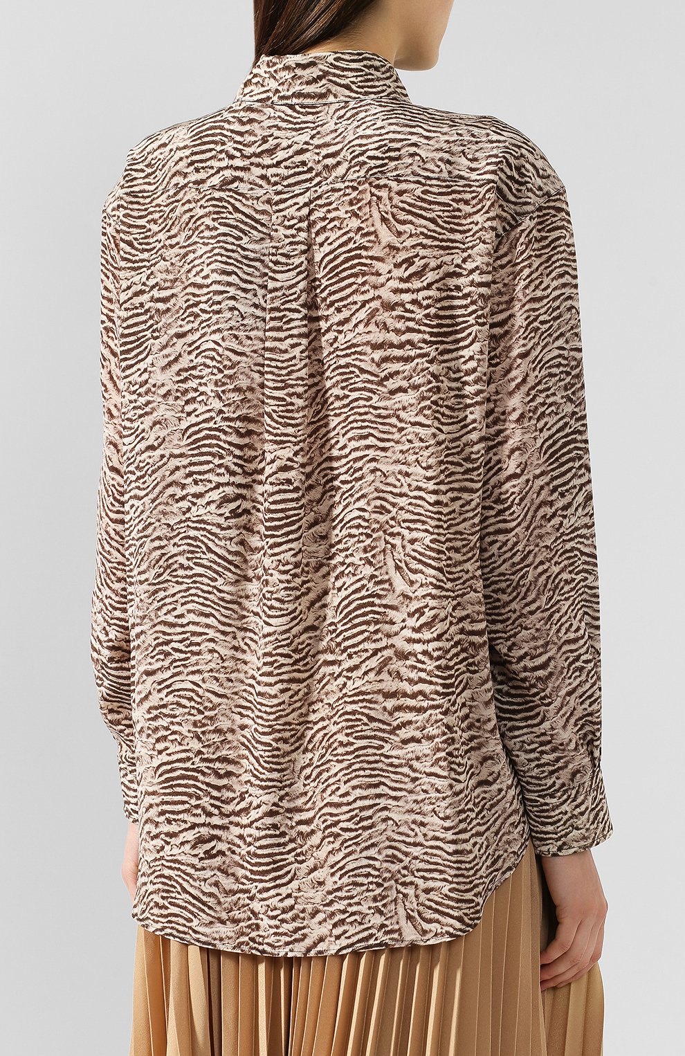 Шелковая рубашка BURBERRY, арт. 4560928, фото 4