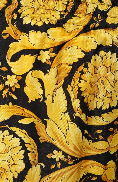 Шелковые брюки VERSACE разноцветного цвета по цене 83550 руб., арт. AUD05057/A232999, фото 5 Шелковые брюки VERSACE, арт. AUD05057/A232999, фото 5