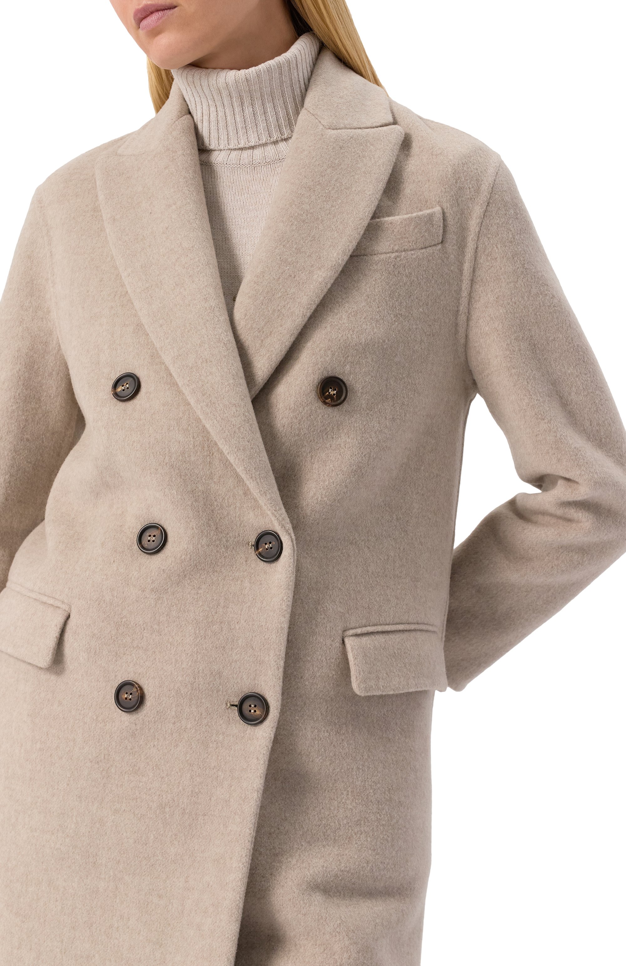 Пальто из шерсти и кашемира BRUNELLO CUCINELLI, арт. MD5329938, фото 5