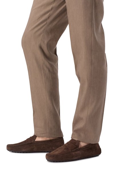 Замшевые мокасины city gommino TOD’S темно-коричневого цвета по цене 69950 руб., арт. XXM42C00640RE0, фото 3 Замшевые мокасины city gommino TOD’S, арт. XXM42C00640RE0, фото 3