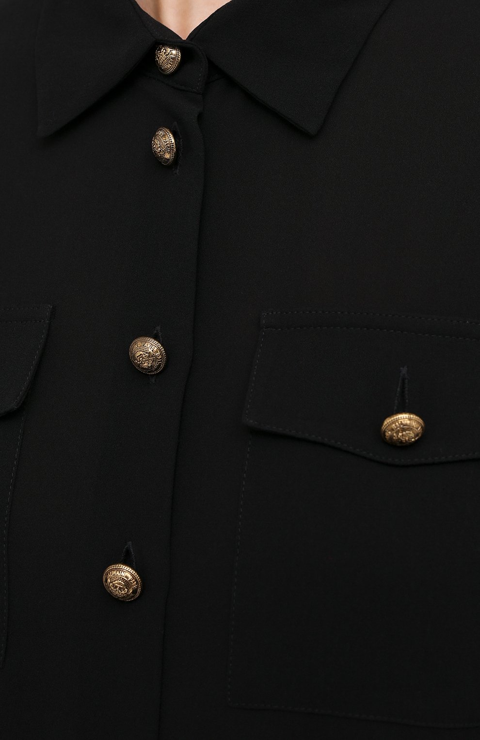 Шелковая рубашка BALMAIN, арт. UF12670/S037, фото 5