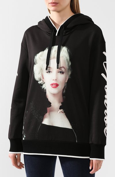 Хлопковое худи DOLCE & GABBANA черного цвета по цене 88550 руб., арт. F9F07T/FI7SW, фото 3 Хлопковое худи DOLCE & GABBANA, арт. F9F07T/FI7SW, фото 3