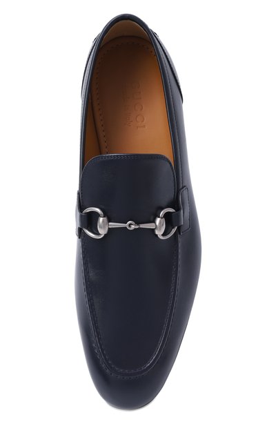 Кожаные лоферы jordaan GUCCI темно-синего цвета по цене 130500 руб., арт. 834289/AADCW, фото 5 Кожаные лоферы jordaan GUCCI, арт. 834289/AADCW, фото 5