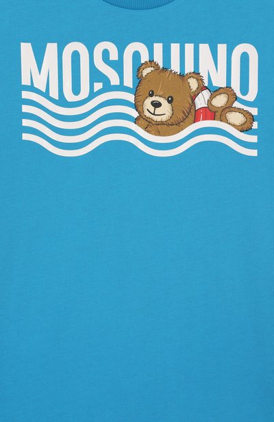 Хлопковая футболка MOSCHINO, арт. HYM04K/LAA24/4-8, фото 3