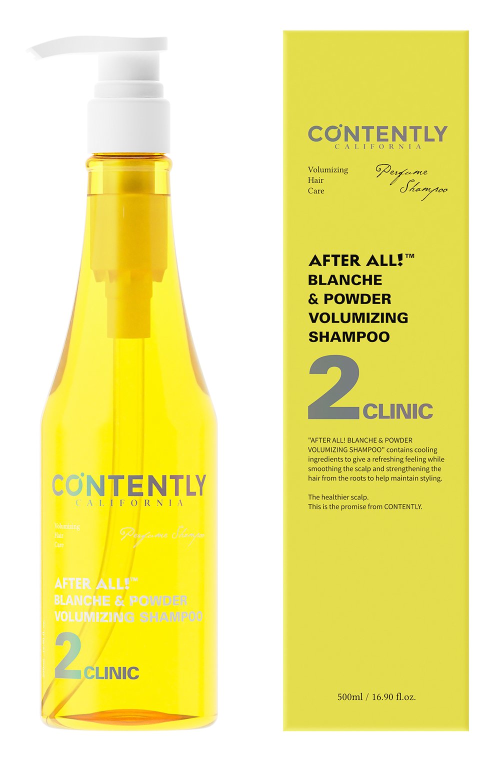 Шампунь для объема blanche & powder volumizing shampoo (500ml) CONTENTLY, арт. 8809537880152, фото 2